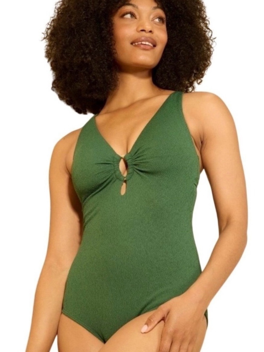 Green Gold 1 Piece Suit One Piece Swimsuit Summer‎ Pool Quiet Luxury Vacation